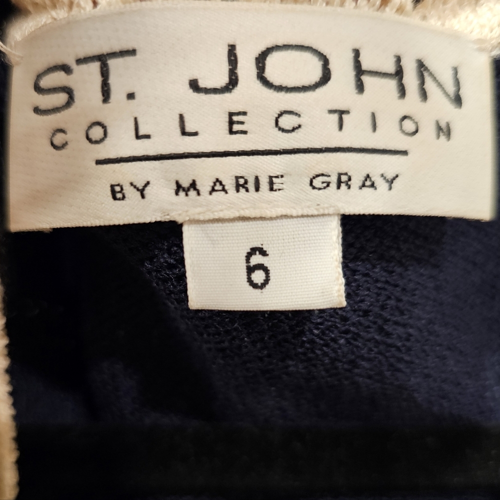 St. John Collection Vintage Evening Jacket - Navy Blue - Picture 2 of 6